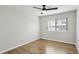 Bedroom with wood-look floors and a ceiling fan at 3344 Northcrest Rd # A, Atlanta, GA 30340