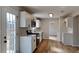 Modern kitchen with white cabinets and stainless steel appliances at 4668 Snap Creek Ln, Decatur, GA 30035