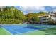 Community tennis court, surrounded by lush greenery and multi-story buildings at 1507 Wynnes Ridge Se Cir, Marietta, GA 30067