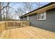 Newly built wooden deck extends the home's living space at 1682 Valencia Rd, Decatur, GA 30032