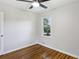 Bedroom with hardwood floors and ceiling fan at 1709 Valencia Rd, Decatur, GA 30032