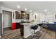 Kitchen with island, granite countertops, and stainless steel appliances at 2540 Canning View Ave, Lawrenceville, GA 30044