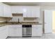 White shaker cabinets, granite countertops, and stainless steel dishwasher at 3489 Pine Forest Se Dr, Atlanta, GA 30354