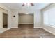 Spacious living room with hardwood floors and ceiling fan at 3489 Pine Forest Se Dr, Atlanta, GA 30354