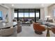 Inviting living room boasts expansive views, stylish furnishings, and a comfortable, open layout at 2520 Peachtree Nw Rd # 1202, Atlanta, GA 30305