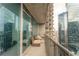 Private balcony with city views and seating area at 1080 Peachtree Ne St # 2710, Atlanta, GA 30309