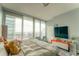 Spacious bedroom with city views and large windows at 1080 Peachtree Ne St # 2710, Atlanta, GA 30309