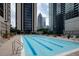 Refreshing rooftop pool with city views at 1280 W Peachtree Nw St # 2813, Atlanta, GA 30309