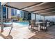 Relaxing rooftop pool with patio furniture and pergola at 1280 W Peachtree Nw St # 2813, Atlanta, GA 30309