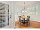 Breakfast nook with a round table, seating for four, and natural light at 149 Cedar Woods Trl, Canton, GA 30114