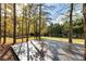 Large deck overlooking private backyard and trees at 405 Maple Rdg, Cumming, GA 30028