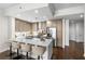 Modern kitchen with stainless steel appliances and an island at 270 17Th Nw St # 1608, Atlanta, GA 30363