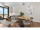 Living room with hardwood floors, city views and comfortable seating at 270 17Th Nw St # 1608, Atlanta, GA 30363