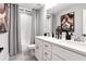 Shared bathroom with double vanity and tub shower combo at 510 Oak Dr, Hapeville, GA 30354