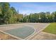 Outdoor basketball court with green and brown surface at 13136 Vista Ln, Covington, GA 30014