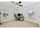 Versatile bedroom or office with two windows and carpet at 13136 Vista Ln, Covington, GA 30014