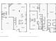 Detailed floor plans of both levels showcasing bedroom, bathroom, and kitchen layouts at 251 Ivy Chase Loop, Dallas, GA 30157