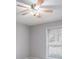 Bedroom featuring a ceiling fan, window with blinds, and neutral paint at 2901 Lenox Ne Rd # 506, Atlanta, GA 30324
