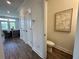Stylish powder room with modern fixtures and decor, conveniently located near the living area at 534 Sawnee Village Blvd # D65, Cumming, GA 30040