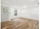 Unfinished basement with vinyl flooring, a window, and exterior access at 1000 Belfry Ter, Fairburn, GA 30213