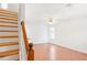 Well-lit staircase leading to a bright and airy upstairs space at 6118 Dorsett St, Douglasville, GA 30134