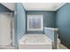 Main bathroom with large jacuzzi tub and separate shower at 232 Taylors Farm Dr, Canton, GA 30115