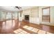 Spacious living room with hardwood floors and built-in shelving at 4698 Norman Nw Dr, Kennesaw, GA 30144