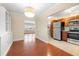 Open-concept dining room flows into the kitchen, creating a seamless living space at 2355 Henderson Mill Ne Rd # 6, Atlanta, GA 30345
