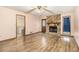 Spacious living area with stone fireplace at 3321 N Hampton Sw Pl, Marietta, GA 30064