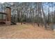 Backyard with mature trees and natural landscaping at 2468 Ridgeway Dr, Atlanta, GA 30360