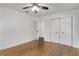 Bright bedroom with hardwood floors and spacious closet at 2488 Elizabeth Ann Ne Ln, Atlanta, GA 30324