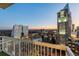 Private balcony offering stunning city and sunset views at 3324 Peachtree Ne Rd # 1114, Atlanta, GA 30326