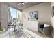 Modern home office with city views and built-in storage at 3324 Peachtree Ne Rd # 1114, Atlanta, GA 30326