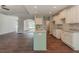 Kitchen with white cabinets and granite counters at 459 Benson Meadows Dr, Dallas, GA 30157