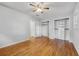 Bright bedroom with hardwood floors and ample closet space at 785 Mckenzie Sw Ct, Atlanta, GA 30311