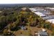 Aerial view of house and land near shopping center at 157 New Hope Rd, Fayetteville, GA 30214