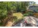 Deck overlooking a spacious backyard with lush greenery at 1441 Etowah Ne Dr, Atlanta, GA 30319