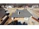Aerial view showing house, backyard, and basketball court at 2105 Rock Ct, Loganville, GA 30052