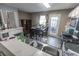 Kitchen with dining area and backyard access at 131 Magazine St, Dallas, GA 30157