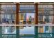 Luxury indoor pool reflecting the city skyline at 40 12Th Ne St # 1004, Atlanta, GA 30309