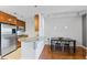 Dining area with modern table and chairs at 3338 Peachtree Ne Rd # 1104, Atlanta, GA 30326