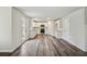 Modern kitchen with stainless steel appliances and vinyl flooring at 576 Rodeo Dr, Auburn, GA 30011