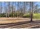 Wooded backyard with tall trees and natural landscape at 3335 Pinta Way, Douglasville, GA 30135