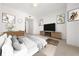 Bright bedroom with large TV and ample closet space at 1820 Peachtree Nw St # 1909, Atlanta, GA 30309