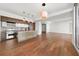 Modern kitchen with stainless steel appliances and granite countertops at 1820 Peachtree Nw St # 1909, Atlanta, GA 30309