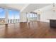 Open living space with hardwood floors and access to balcony at 1820 Peachtree Nw St # 1909, Atlanta, GA 30309