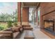 Relaxing outdoor lounge area with comfortable seating and fireplace at 1820 Peachtree Nw St # 1909, Atlanta, GA 30309