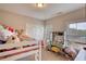 Bright bedroom with bunk bed, vanity and window at 340 New Alcovy Rd, Social Circle, GA 30025