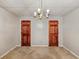 Empty bedroom with neutral walls and carpeting at 157 Timberlost Trl, Suwanee, GA 30024