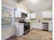 Modern kitchen with white cabinets and stainless steel appliances at 2329 Abner Nw Pl, Atlanta, GA 30318